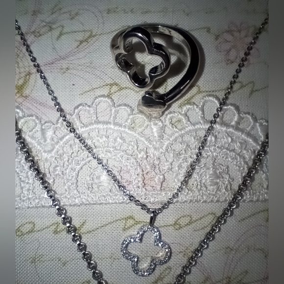 Silver Socialite Necklaces And Ring - Picture 3 of 11